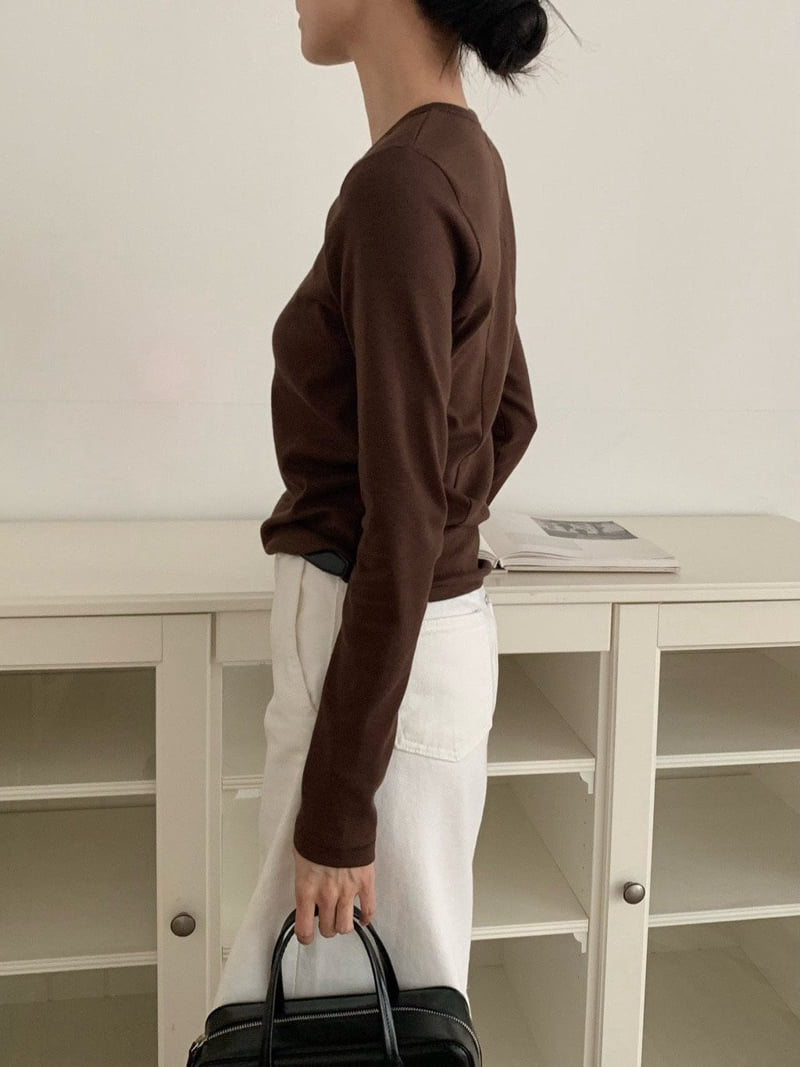 Moani - Korean Women Fashion - #momslook - Baignoire Stitch Top - 8