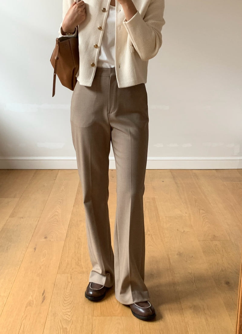 Moani - Korean Women Fashion - #momslook - Kelly Semi Flare Slacks - 7