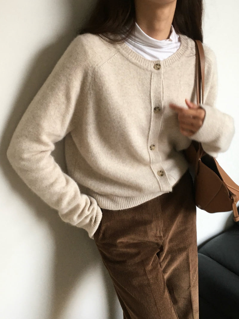 Moani - Korean Women Fashion - #thelittlethings - Raccoon O-neck Cardigan - 4