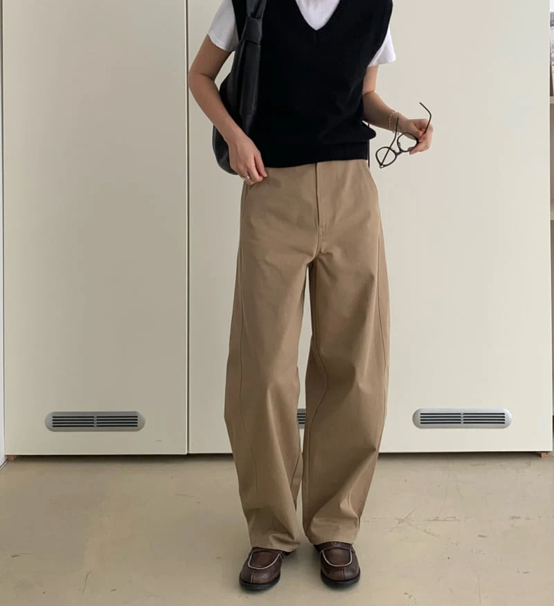 Moani - Korean Women Fashion - #momslook - Autumn Barrel Pants - 5