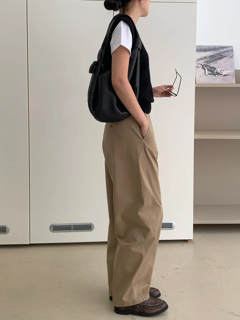 Moani - Korean Women Fashion - #momslook - Autumn Barrel Pants - 7