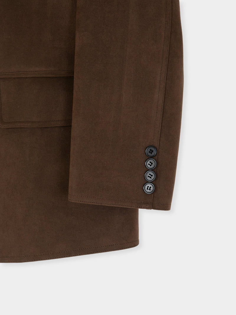 Moani - Korean Women Fashion - #momslook - French Suede Oversized Jacket - 5