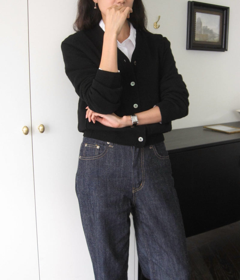 Moani - Korean Women Fashion - #momslook - Autumn V Cardigan - 9