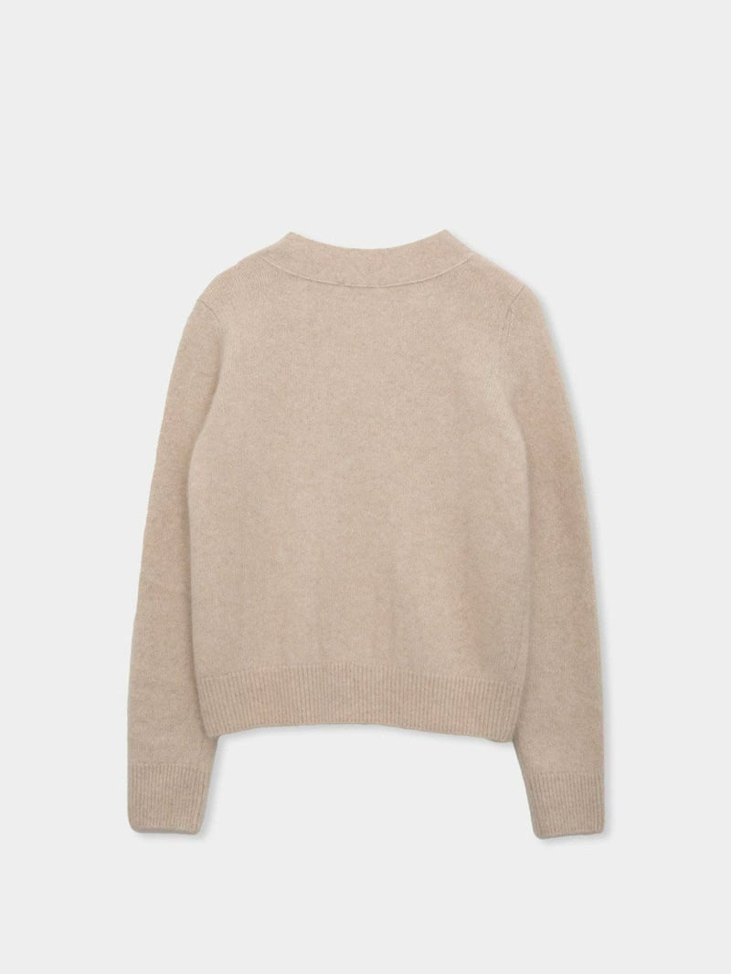 Moani - Korean Women Fashion - #momslook - Raccoon V-neck Cardigan - 5