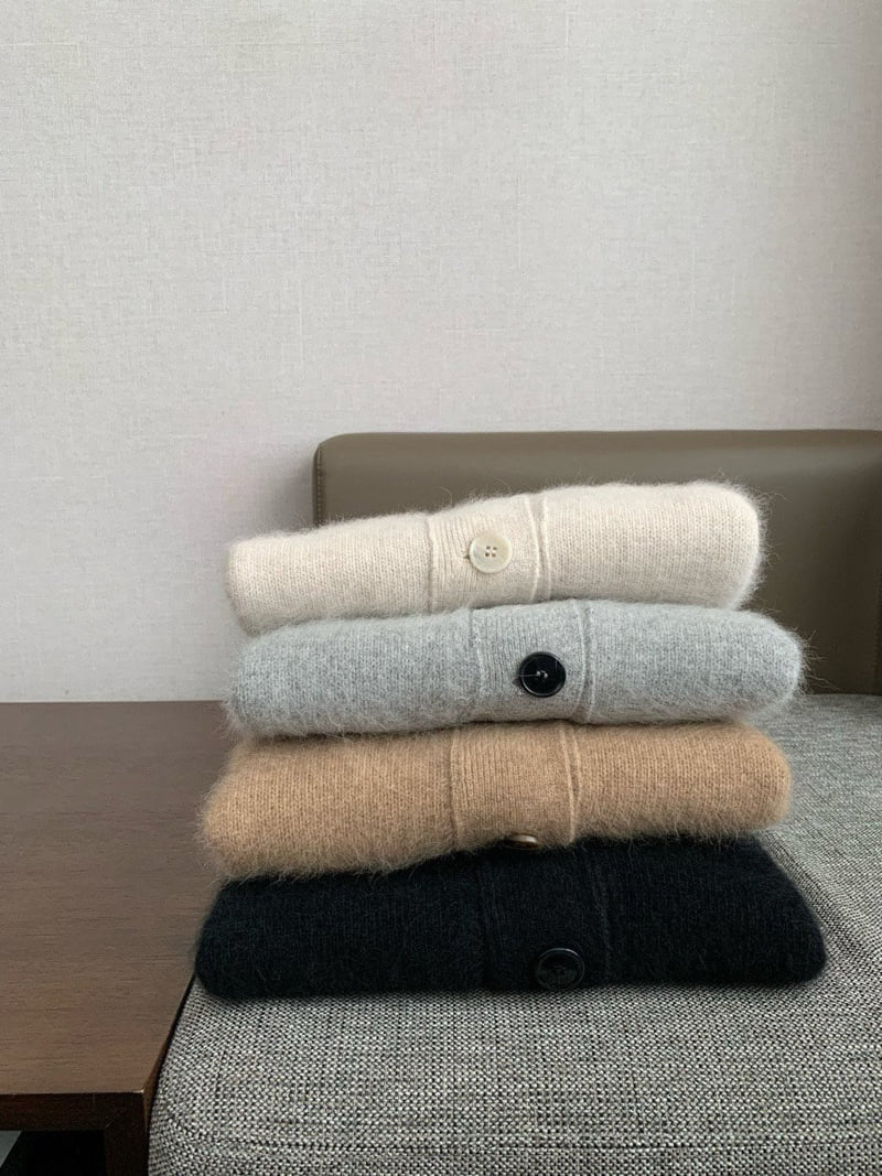 Moani - Korean Women Fashion - #momslook - Raccoon V-neck Cardigan - 7