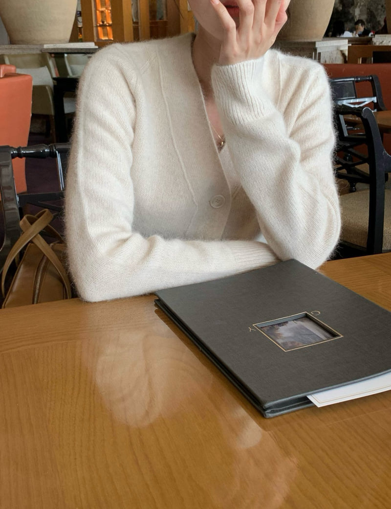 Moani - Korean Women Fashion - #womensfashion - Raccoon V-neck Cardigan - 4