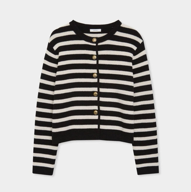 Moani - Korean Women Fashion - #pursuepretty - French Stripe Cardigan - 3