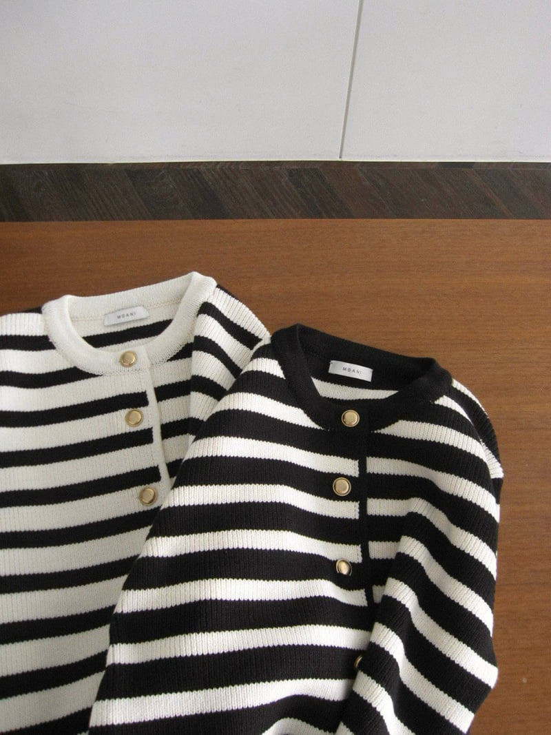 Moani - Korean Women Fashion - #pursuepretty - French Stripe Cardigan - 4