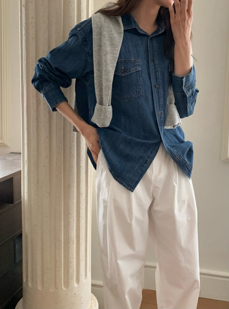 Moani - Korean Women Fashion - #restrostyle - Western Denim Shirt