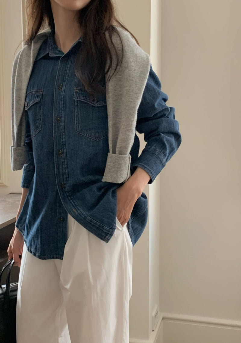 Moani - Korean Women Fashion - #romanticstyle - Western Denim Shirt - 2