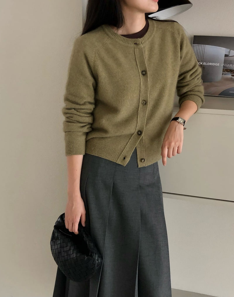 Moani - Korean Women Fashion - #shopsmall - Raccoon O-neck Cardigan