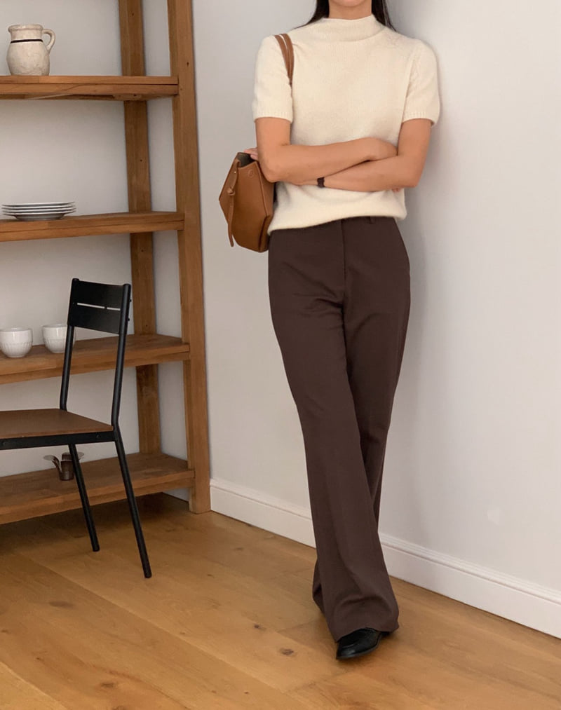 Moani - Korean Women Fashion - #thatsdarling - Kelly Semi Flare Slacks - 3