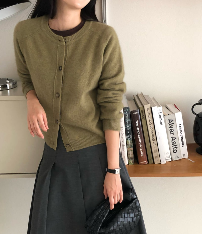 Moani - Korean Women Fashion - #thatsdarling - Raccoon O-neck Cardigan - 2