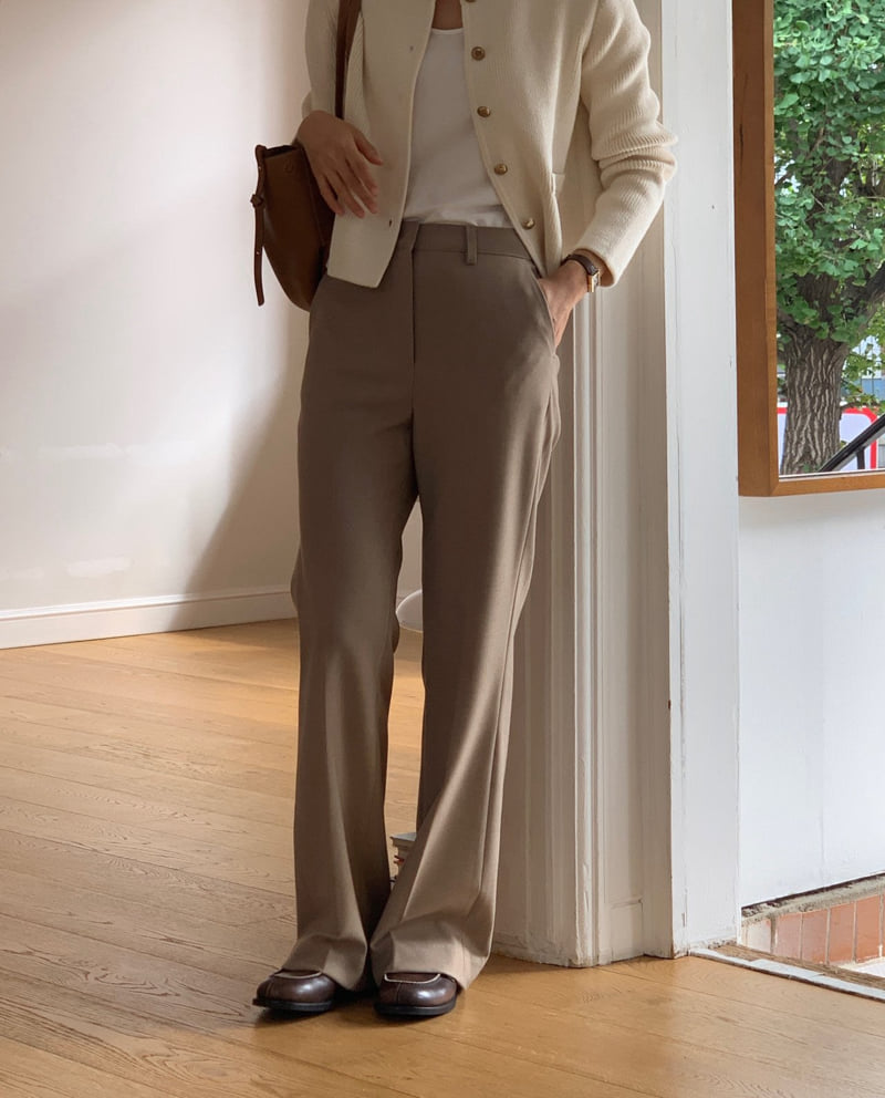 Moani - Korean Women Fashion - #thatsdarling - Kelly Semi Flare Slacks - 4