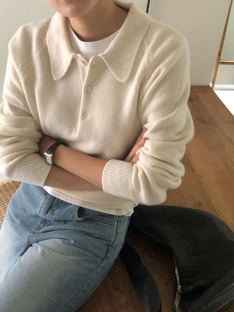 Moani - Korean Women Fashion - #womensfashion - Keats Wool Collar Knit Top - 8
