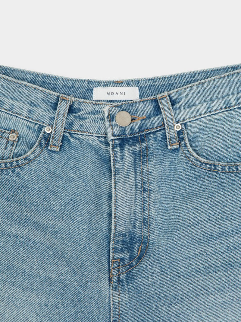 Moani - Korean Women Fashion - #momslook - Till High Slim Denim Pants - 4