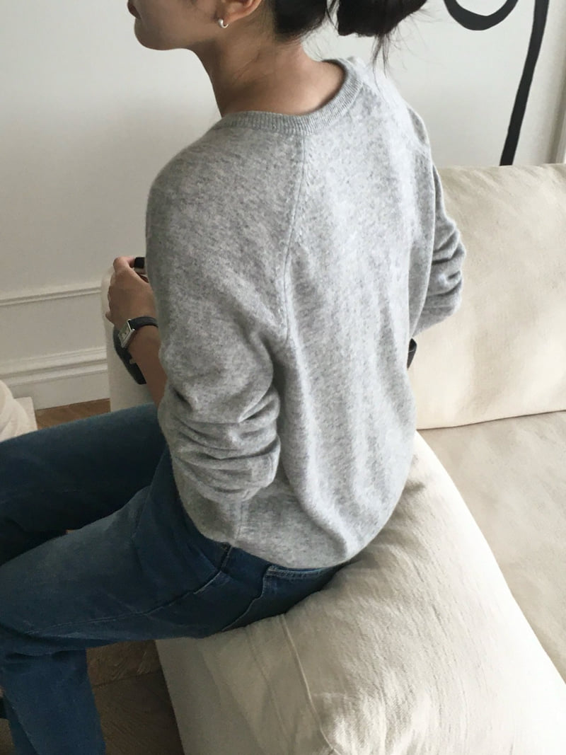 Moani - Korean Women Fashion - #womensfashion - V-neck Wool Cashmere Knit Pullover - 9
