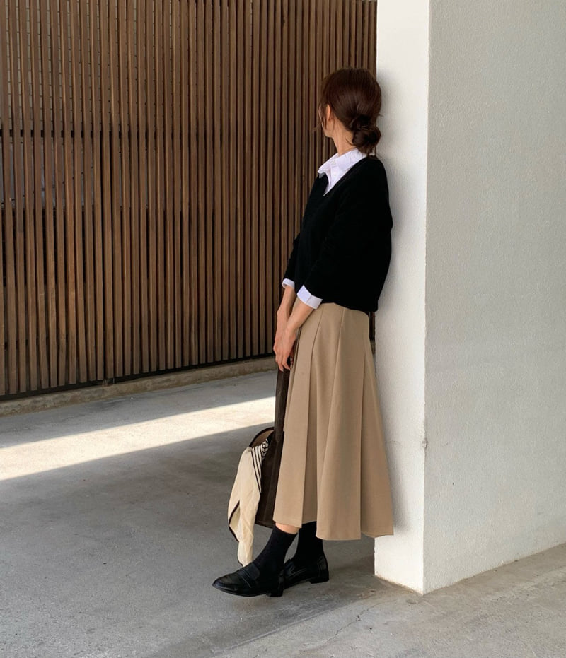 Moani - Korean Women Fashion - #womensfashion - Wool Pleats Skirt - 8