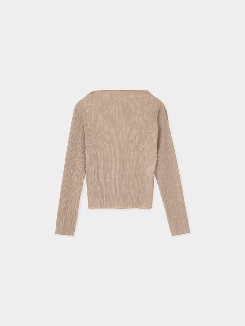 Moani - Korean Women Fashion - #womensfashion - Pleasts Mok-neck Blouse - 9