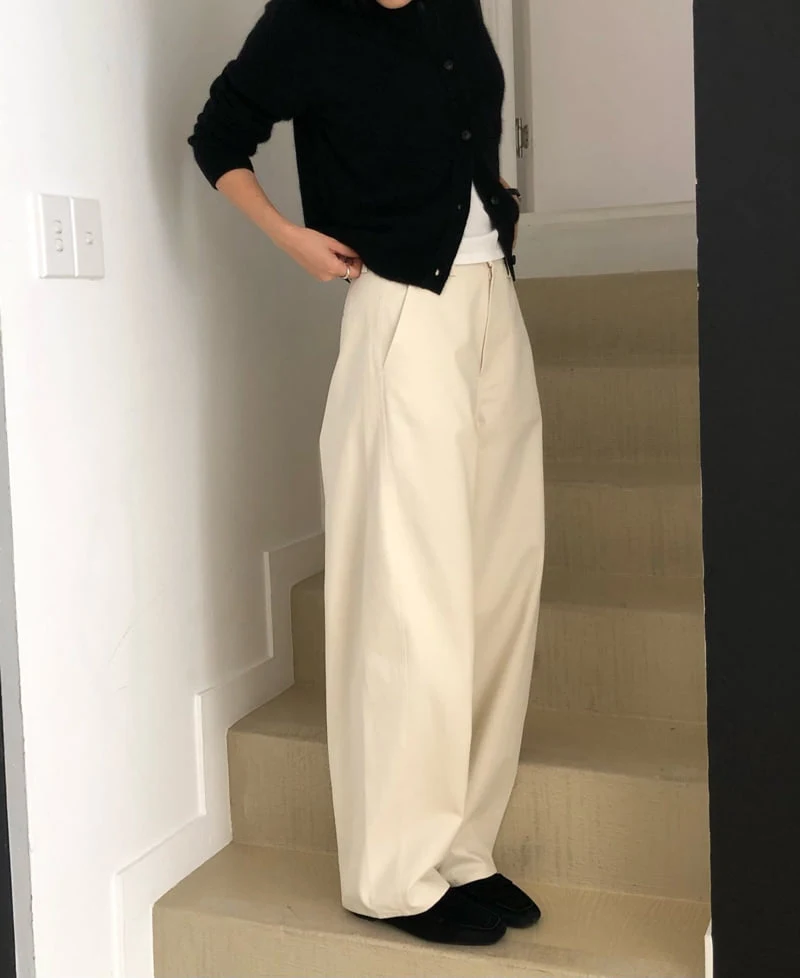 Moani - Korean Women Fashion - #momslook - Autumn Barrel Pants - 4
