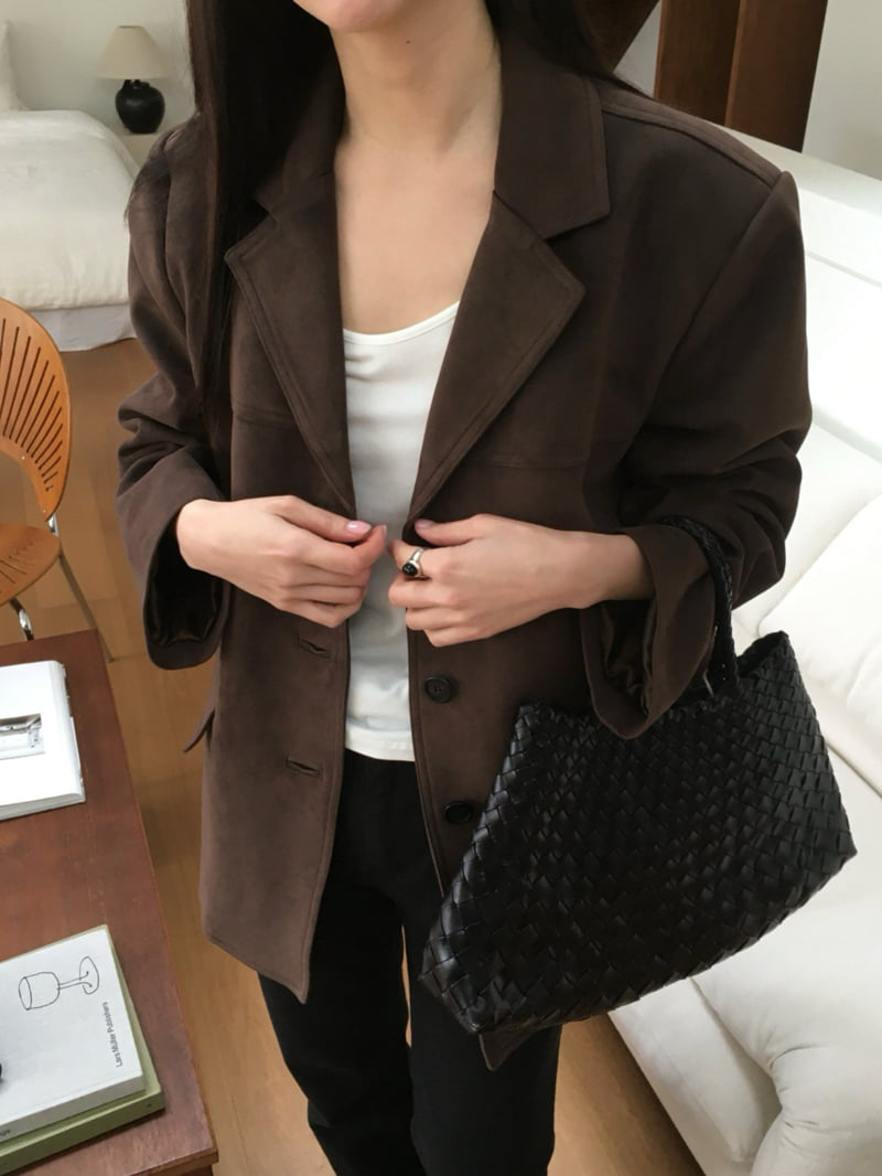 Moani - Korean Women Fashion - #womensfashion - French Suede Oversized Jacket - 10