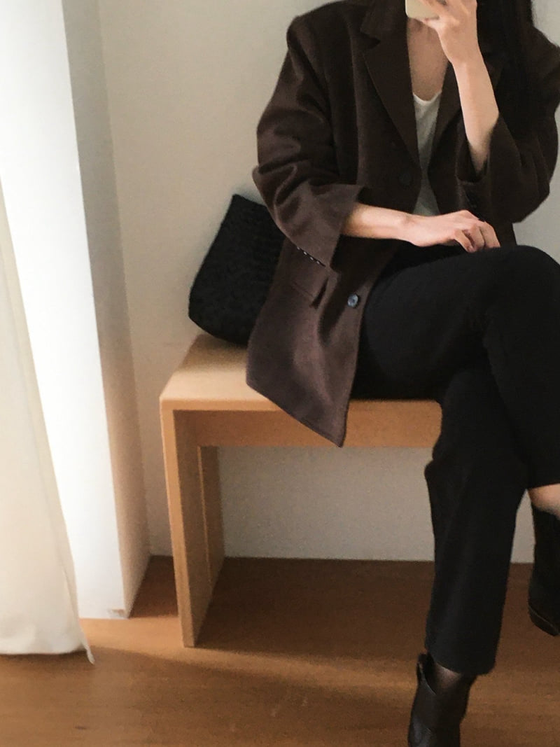Moani - Korean Women Fashion - #womensfashion - French Suede Oversized Jacket - 8
