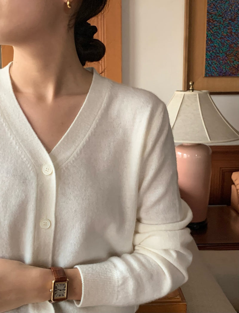 Moani - Korean Women Fashion - #momslook - Autumn V Cardigan - 4