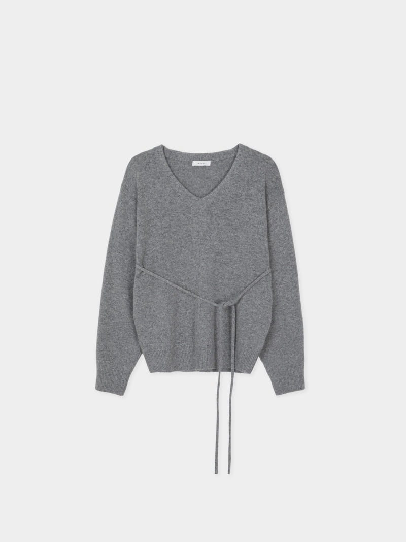 Moani - Korean Women Fashion - #womensfashion - Wool Cashmere V-neck Robe Knit - 8