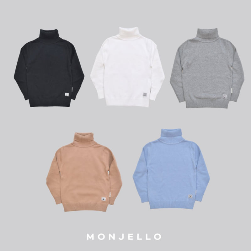 Monjello - Korean Children Fashion - #childrensboutique - Mati Turtleneck Knit Tee