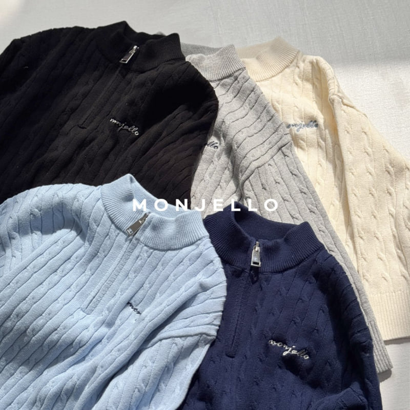 Monjello - Korean Children Fashion - #designkidswear - Pin Turtleneck Knit Tee