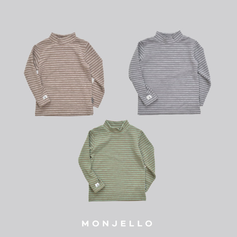 Monjello - Korean Children Fashion - #kidsstore - Smoothie Turtleneck Tee