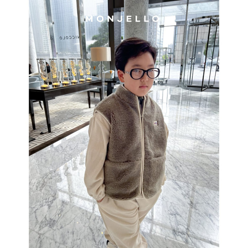 Monjello - Korean Children Fashion - #minifashionista - Fleece Vest - 4
