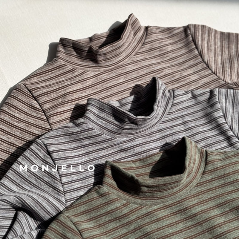 Monjello - Korean Children Fashion - #toddlerclothing - Smoothie Turtleneck Tee - 9