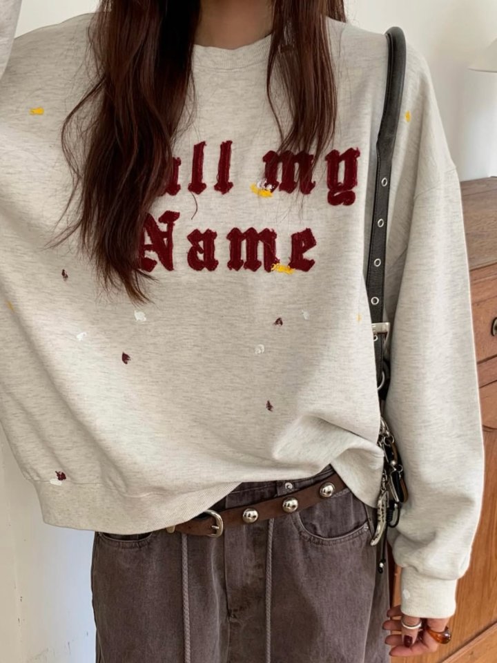 Moran Women - Korean Women Fashion - #momslook - Call My Name Sweatshirts