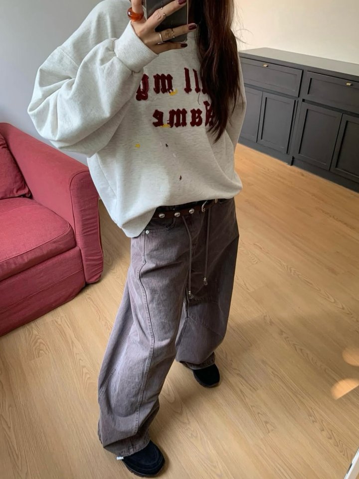 Moran Women - Korean Women Fashion - #momslook - Call My Name Sweatshirts - 3