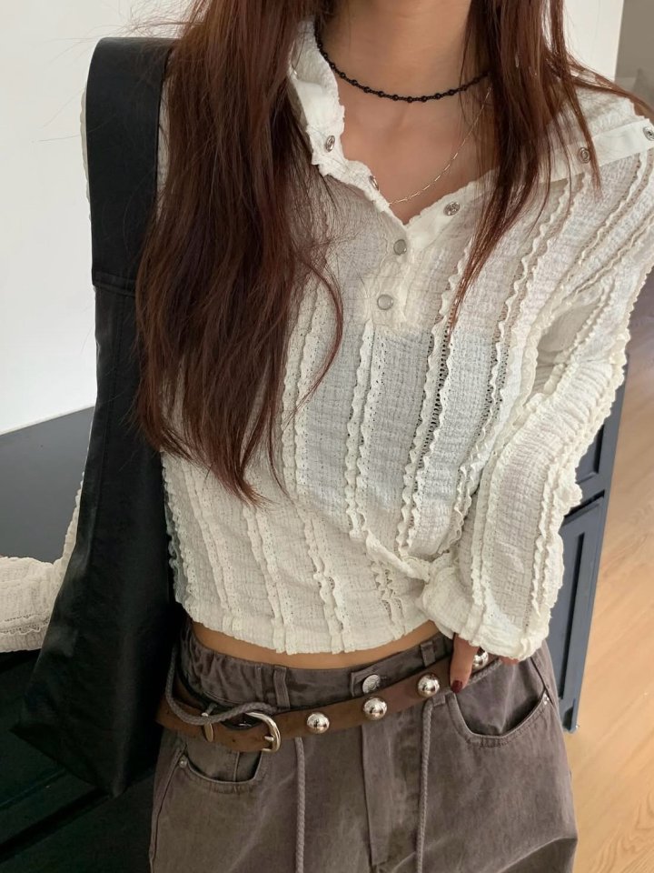 Moran Women - Korean Women Fashion - #momslook - Lace Snap Hoodie - 3