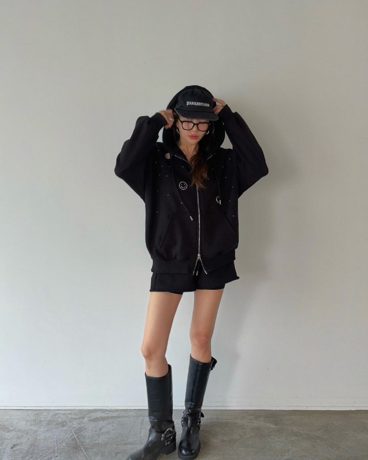 Moran Women - Korean Women Fashion - #momslook - Eyelet Hood Jumper - 2