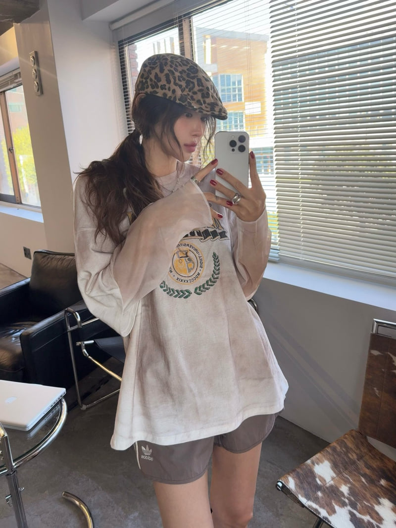 Moran Women - Korean Women Fashion - #momslook - Missouri Dirty Print Tee