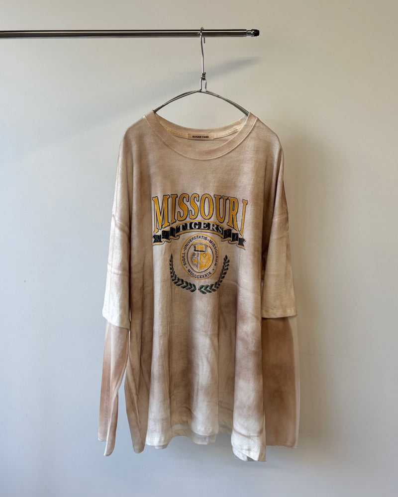 Moran Women - Korean Women Fashion - #momslook - Missouri Dirty Print Tee - 6