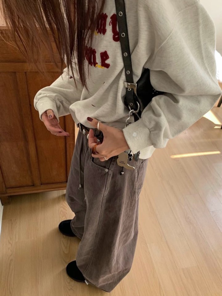 Moran Women - Korean Women Fashion - #womensfashion - Curved Pigment Pants - 2