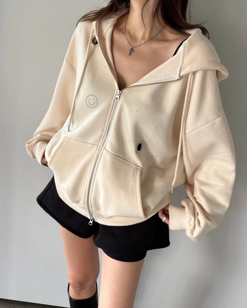 Moran Women - Korean Women Fashion - #womensfashion - Eyelet Hood Jumper - 9
