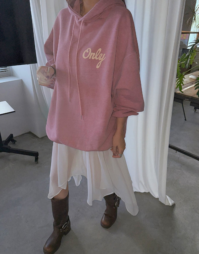 Moran Women - Korean Women Fashion - #womensfashion - Love String Oversized Hoodie - 11