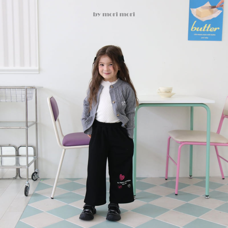 Mori Mori - Korean Children Fashion - #Kfashion4kids - Heart Wide Pants - 7