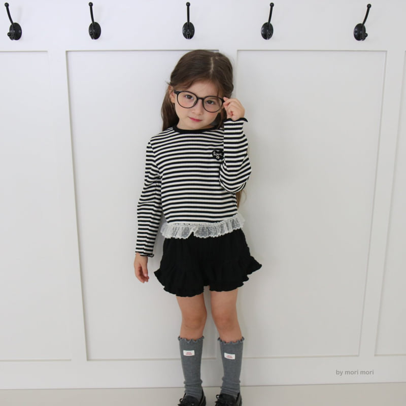 Mori Mori - Korean Children Fashion - #Kfashion4kids - Stripe Heart Tee - 7