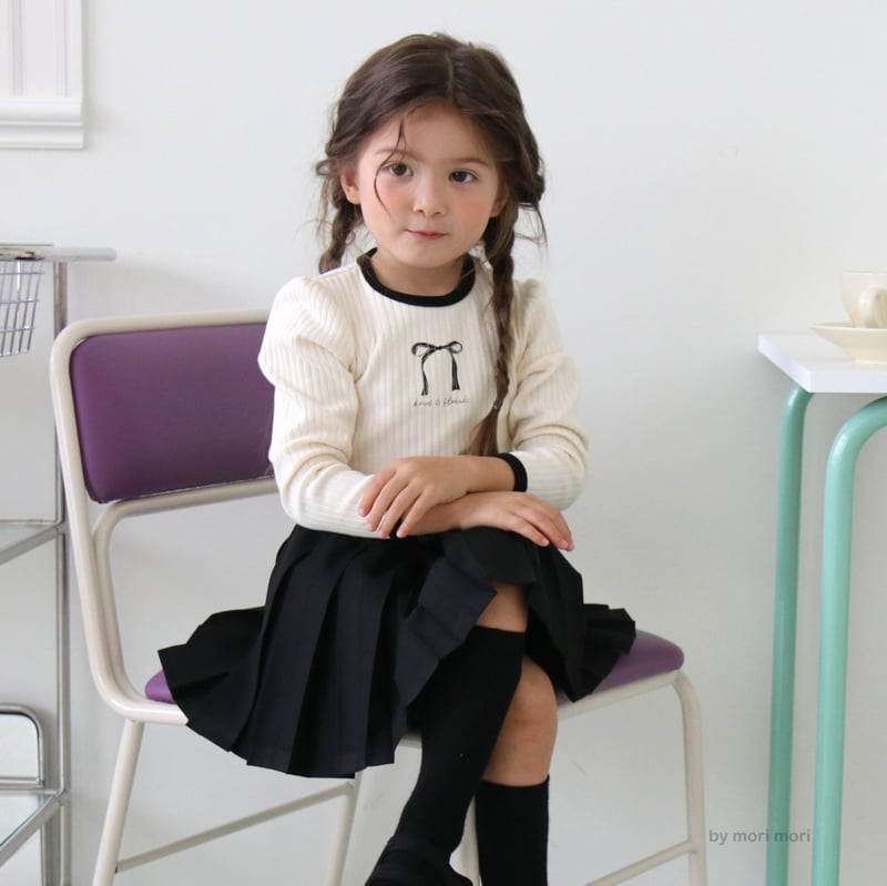 Mori Mori - Korean Children Fashion - #childofig - Ribbon Pleated Skirt - 10