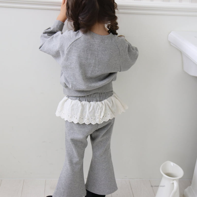 Mori Mori - Korean Children Fashion - #childofig - Lace Bootcut Pants - 8