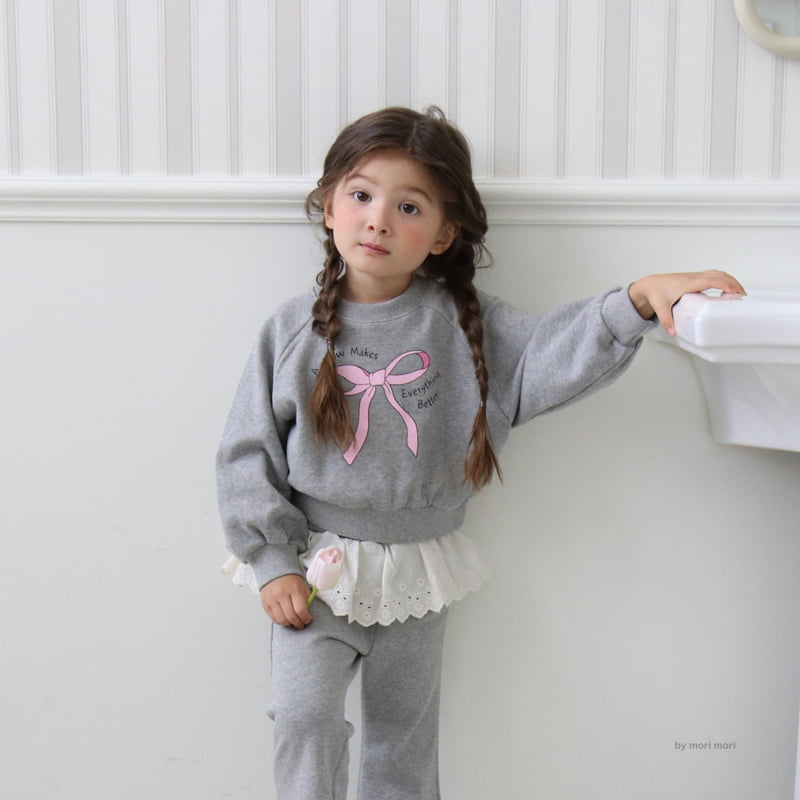 Mori Mori - Korean Children Fashion - #childofig - Ribbon Sweatshirt - 8