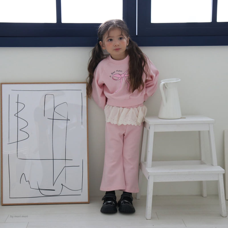 Mori Mori - Korean Children Fashion - #childrensboutique - Lace Bootcut Pants - 10