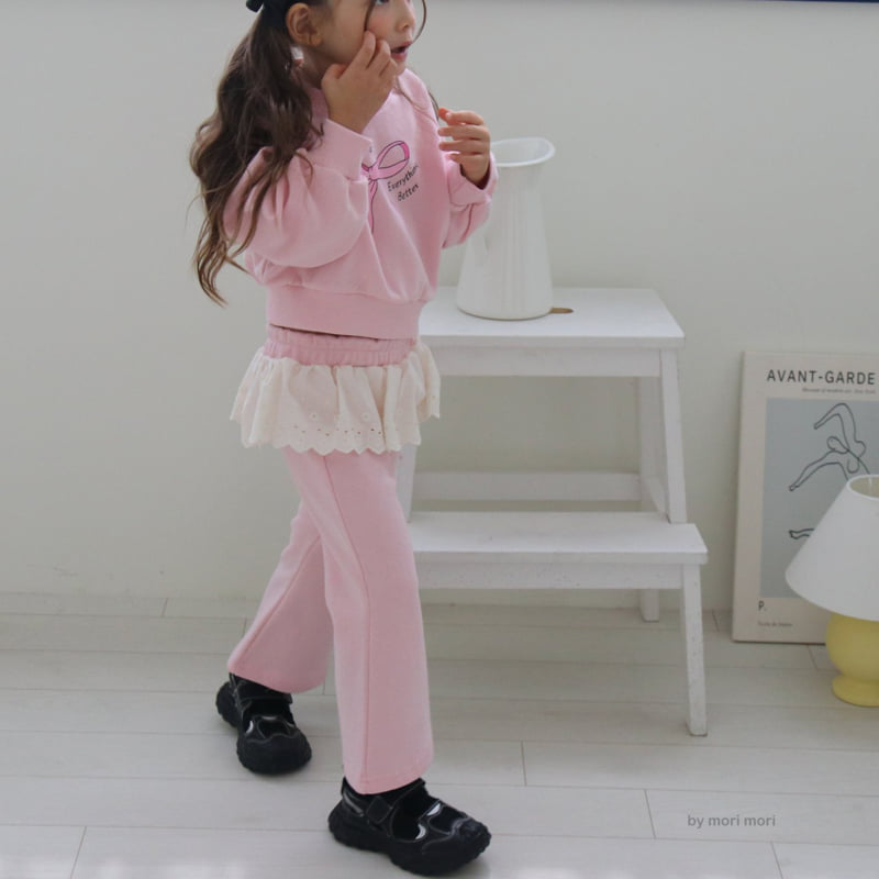 Mori Mori - Korean Children Fashion - #designkidswear - Lace Bootcut Pants - 11