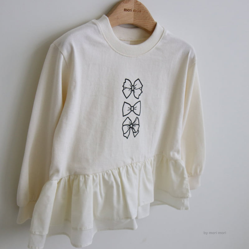 Mori Mori - Korean Children Fashion - #fashionkids - Ribbon Layered Tee - 2